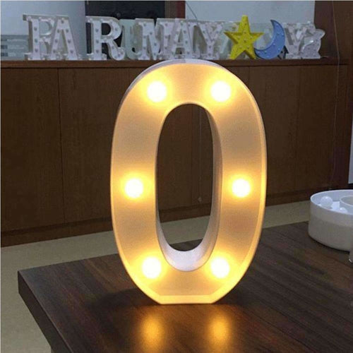 AMZER® Digit Shape Decoration Light Dry Battery Powered Warm White