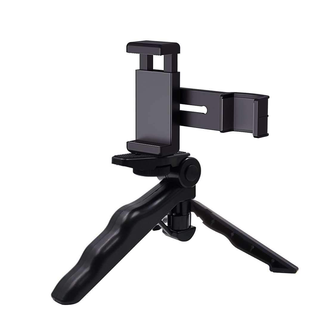 AMZER Foldable Tripod With Smartphone Fixing Clamp 1/4 inch Holder Bra