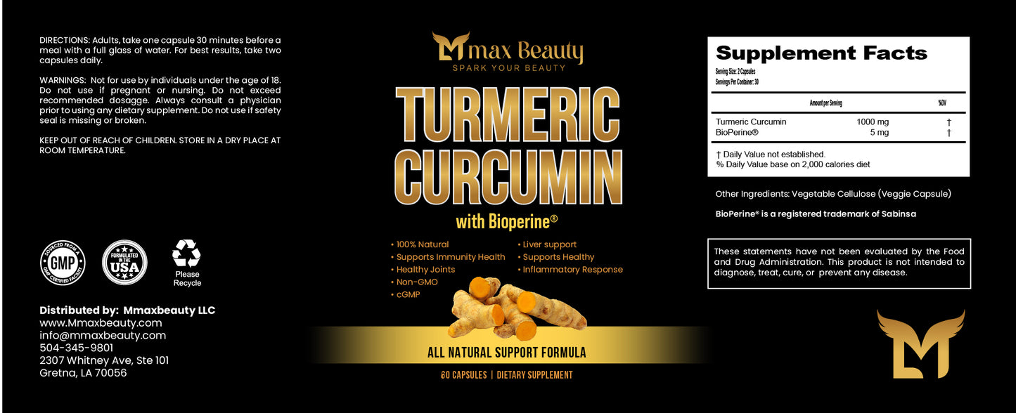 Turmeric Curcumin - Extra Strength Formula