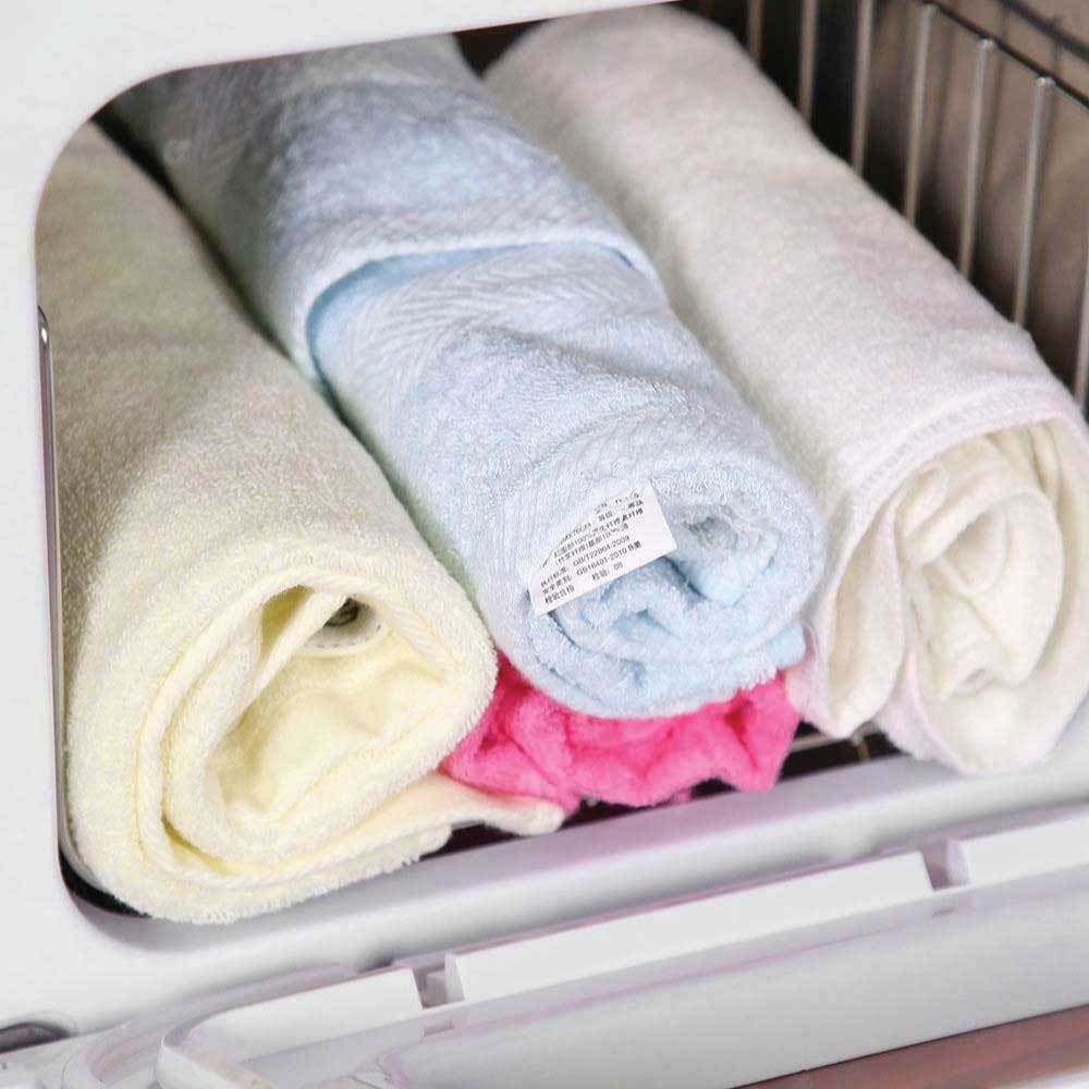 8L White Electric Towel Warmer UV Steriliser Cabinet Small Hot Heater