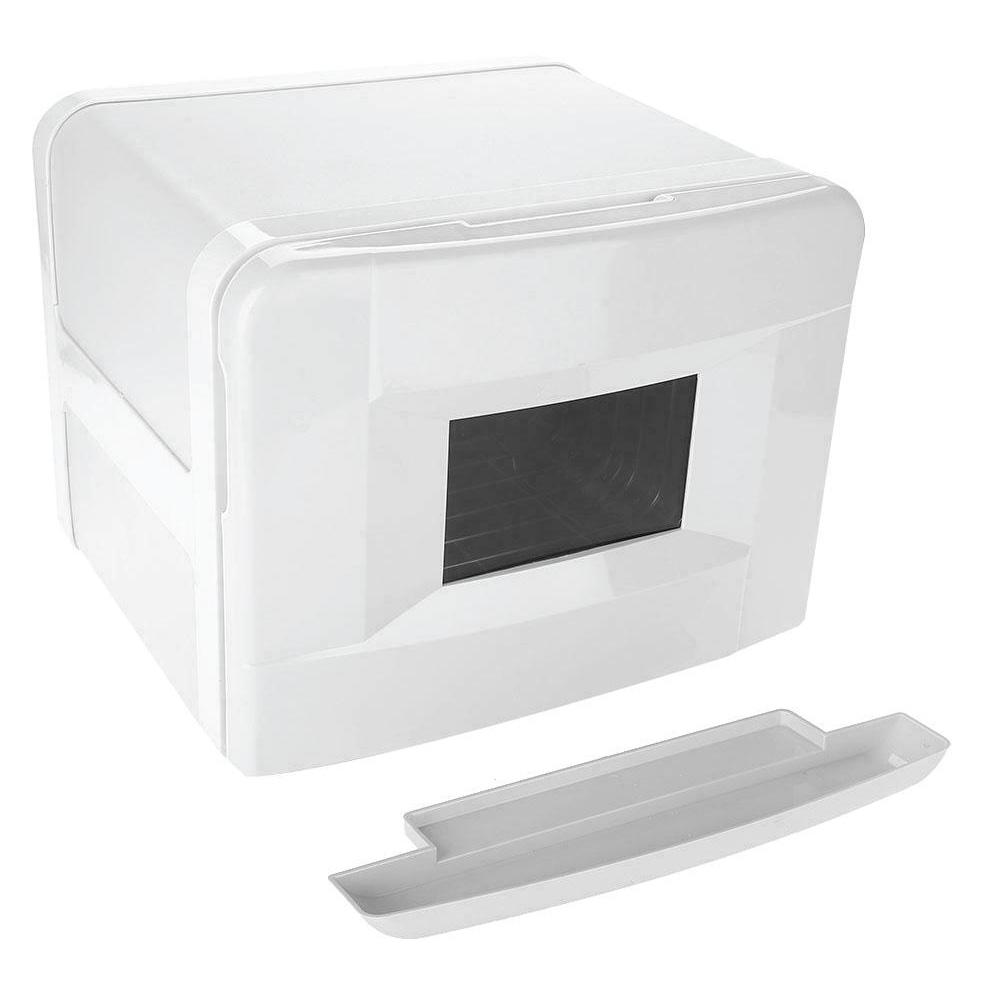 8L White Electric Towel Warmer UV Steriliser Cabinet Small Hot Heater