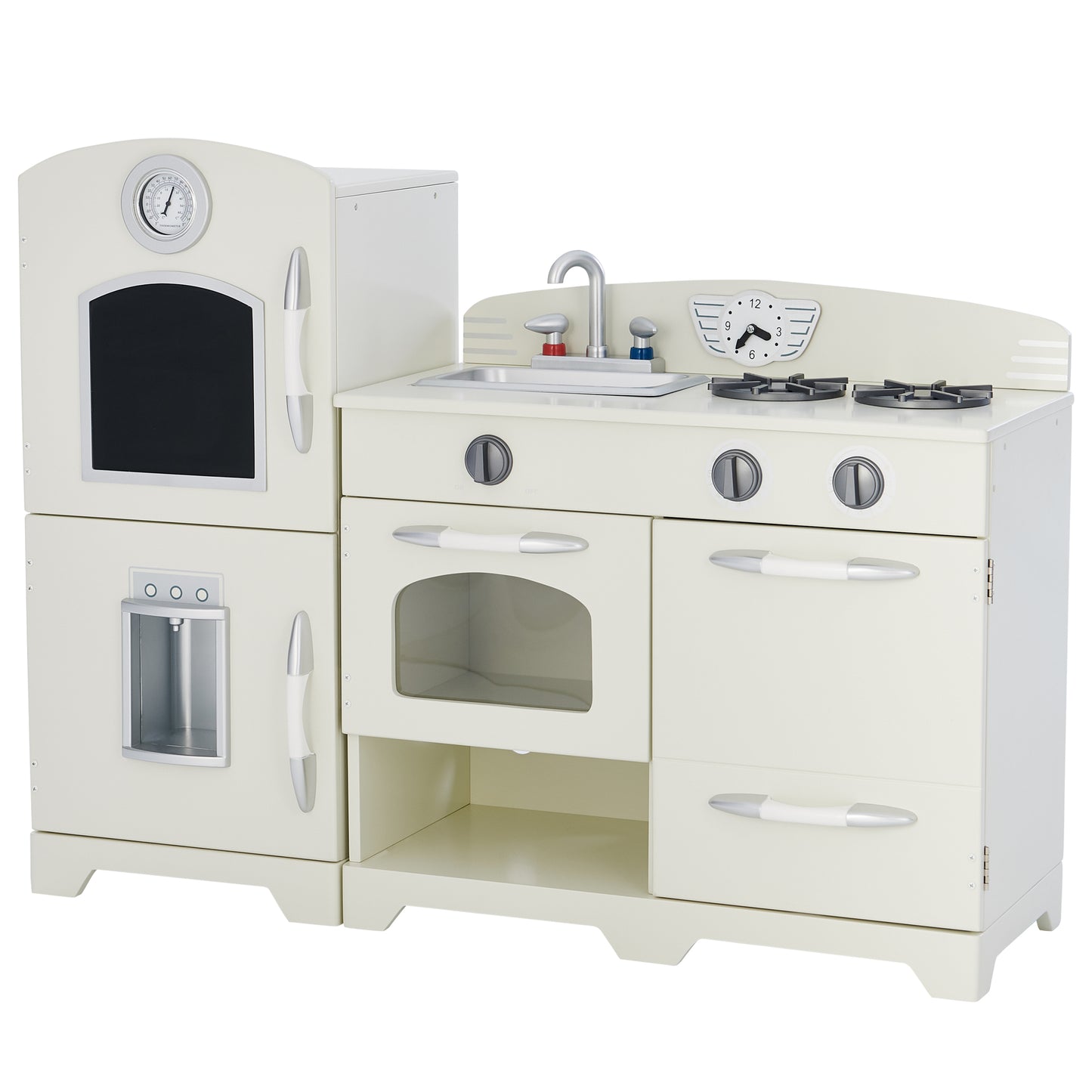 Teamson Kids Interactive White Wooden Play Kitchen