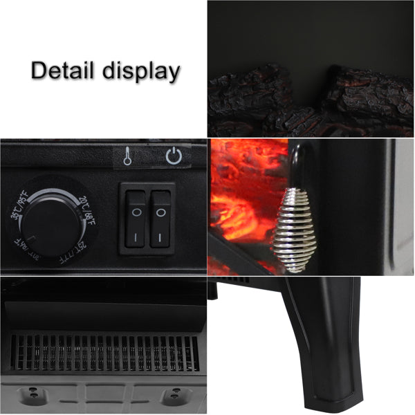 17inch 1400w Freestanding Fireplace Temperature Control Knob with NTC