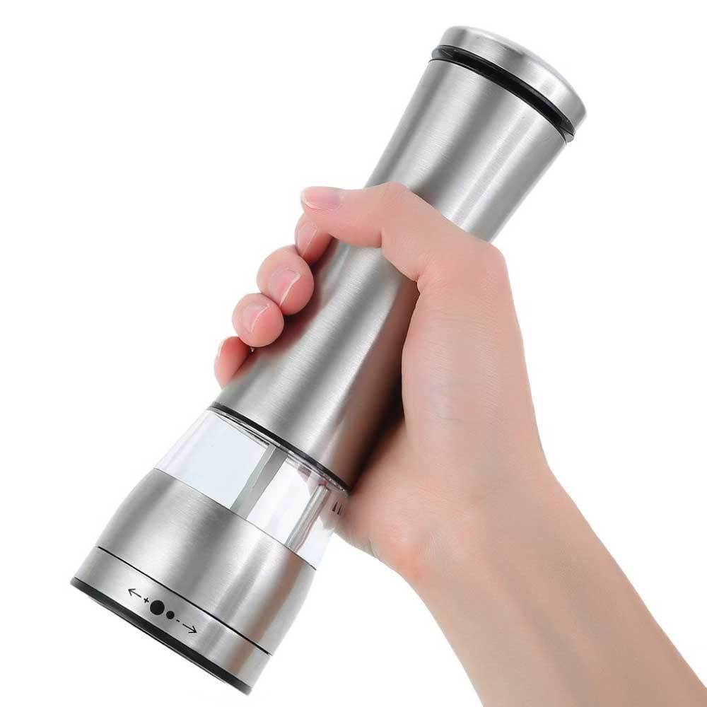Máy xay muối hoặc hạt tiêu chạy bằng pin Máy lắc có thể điều chỉnh Tự động