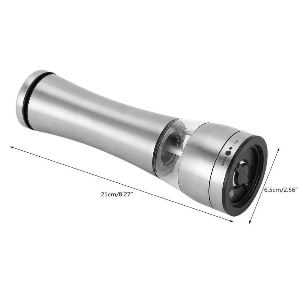 Máy xay muối hoặc hạt tiêu chạy bằng pin Máy lắc có thể điều chỉnh Tự động