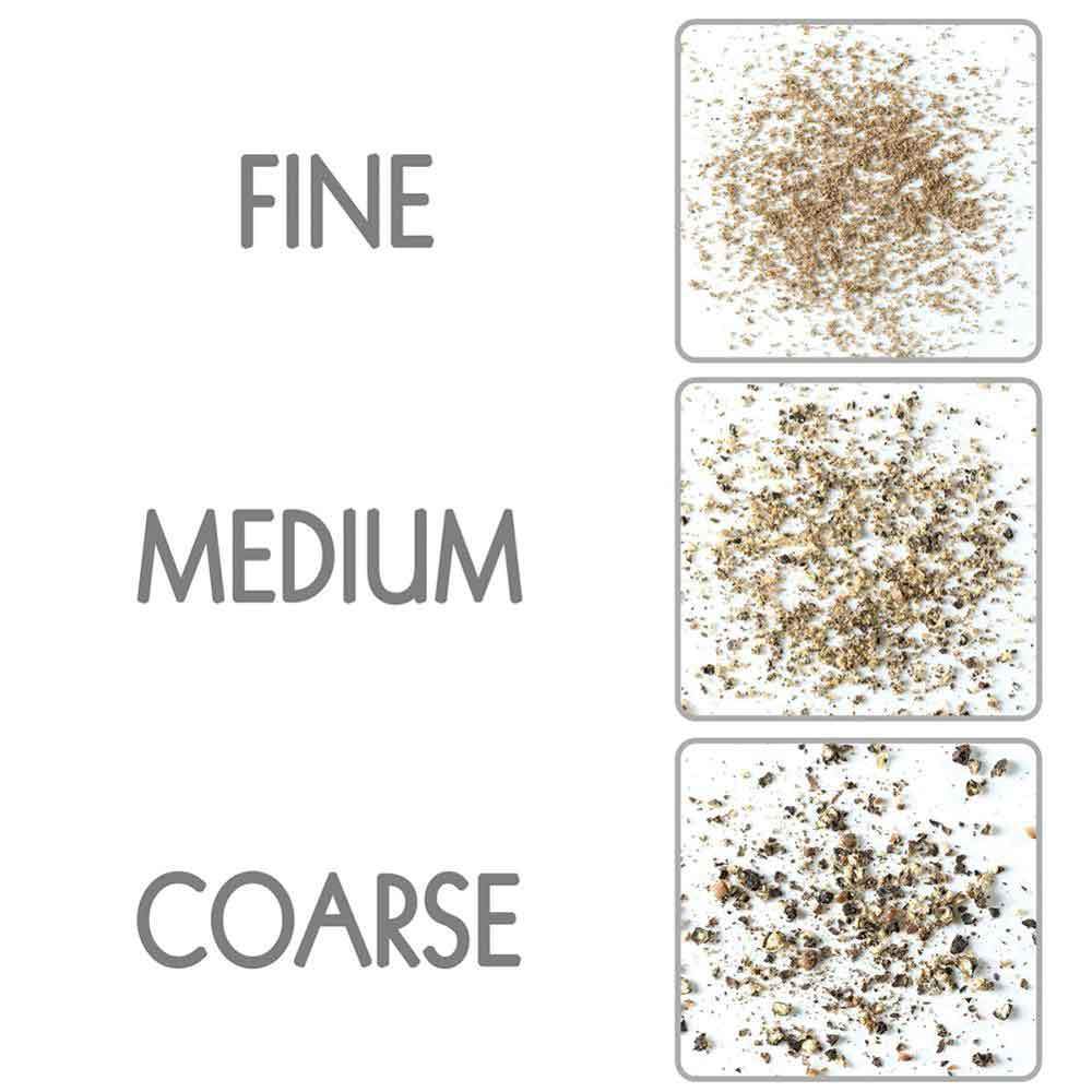 Máy xay muối hoặc hạt tiêu chạy bằng pin Máy lắc có thể điều chỉnh Tự động