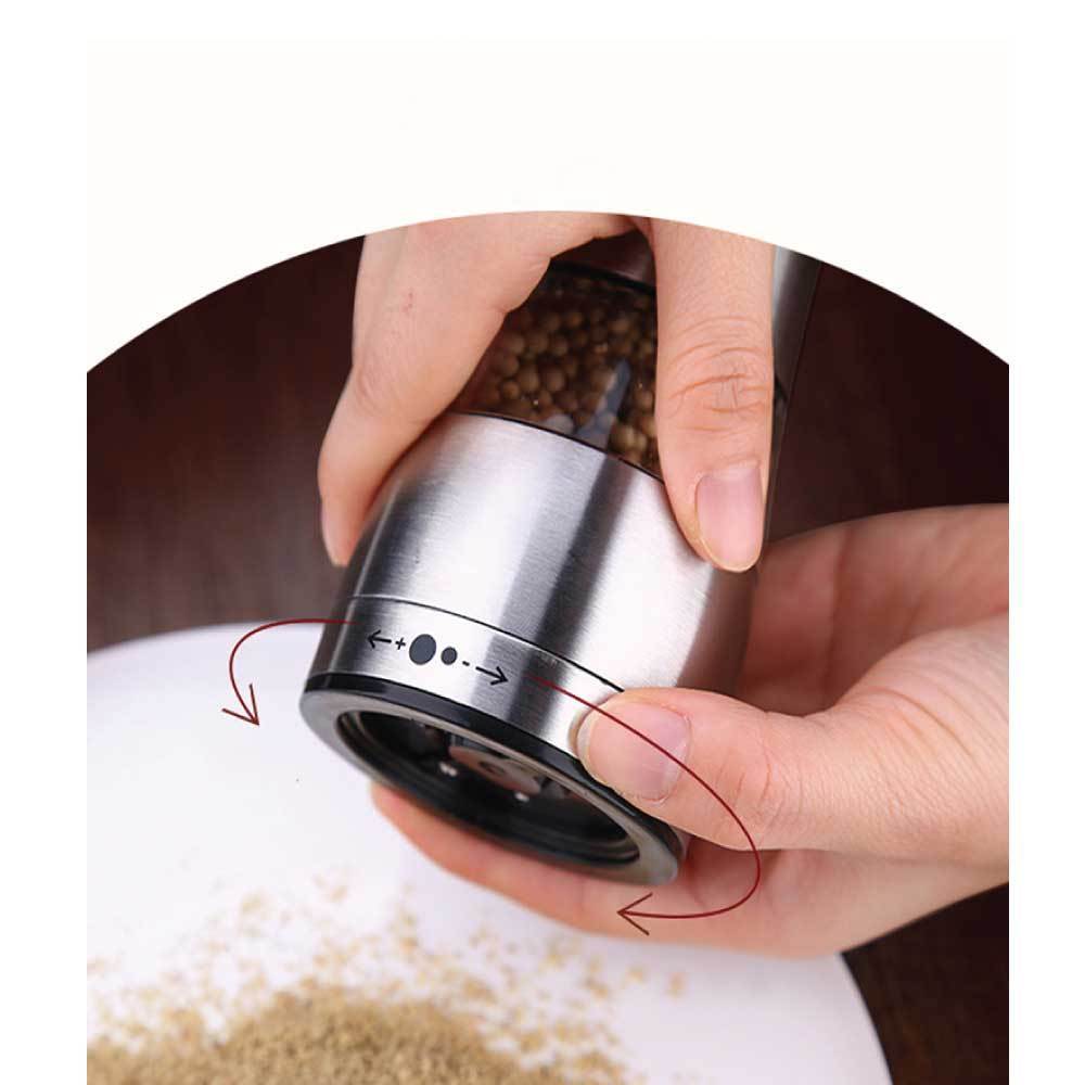 Máy xay muối hoặc hạt tiêu chạy bằng pin Máy lắc có thể điều chỉnh Tự động