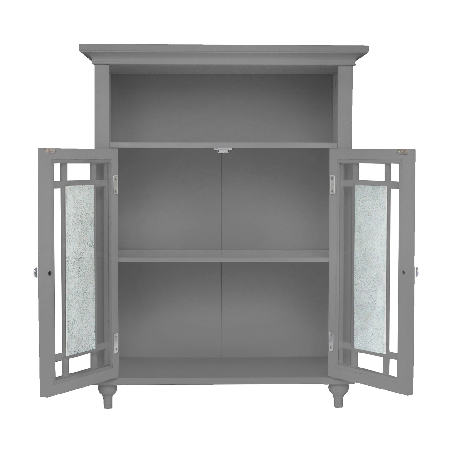 Teamson Home Wooden Bathroom Floor Cabinet & Shelf