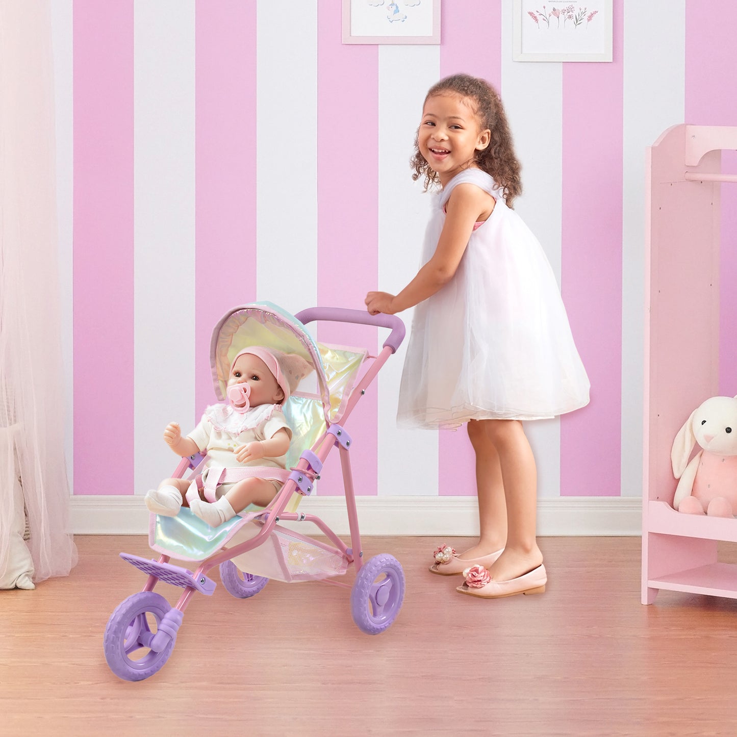 Olivia's Little World Magical Baby Doll Pushchair