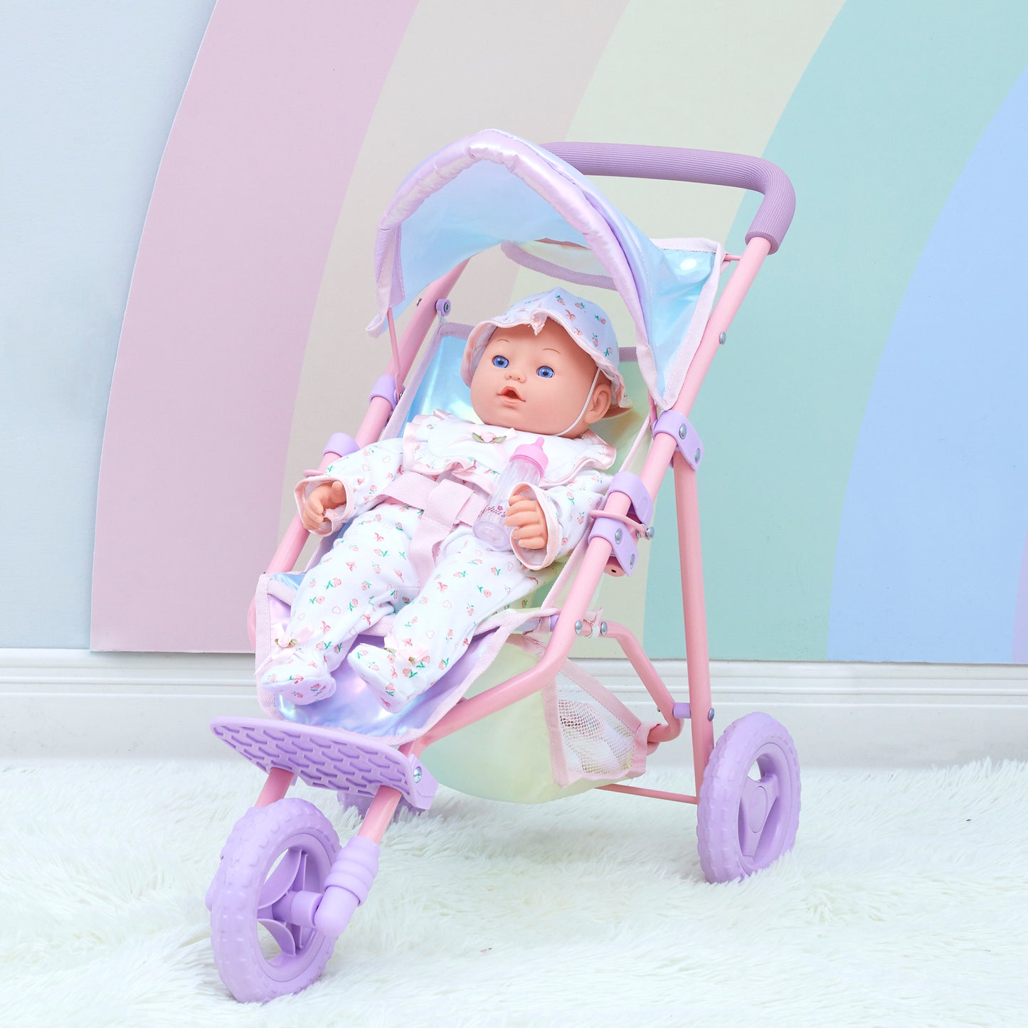 Olivia's Little World Magical Baby Doll Pushchair