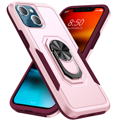 KIKO Heavy Duty Strong Armor Ring Stand Case Cover for iPhone 13