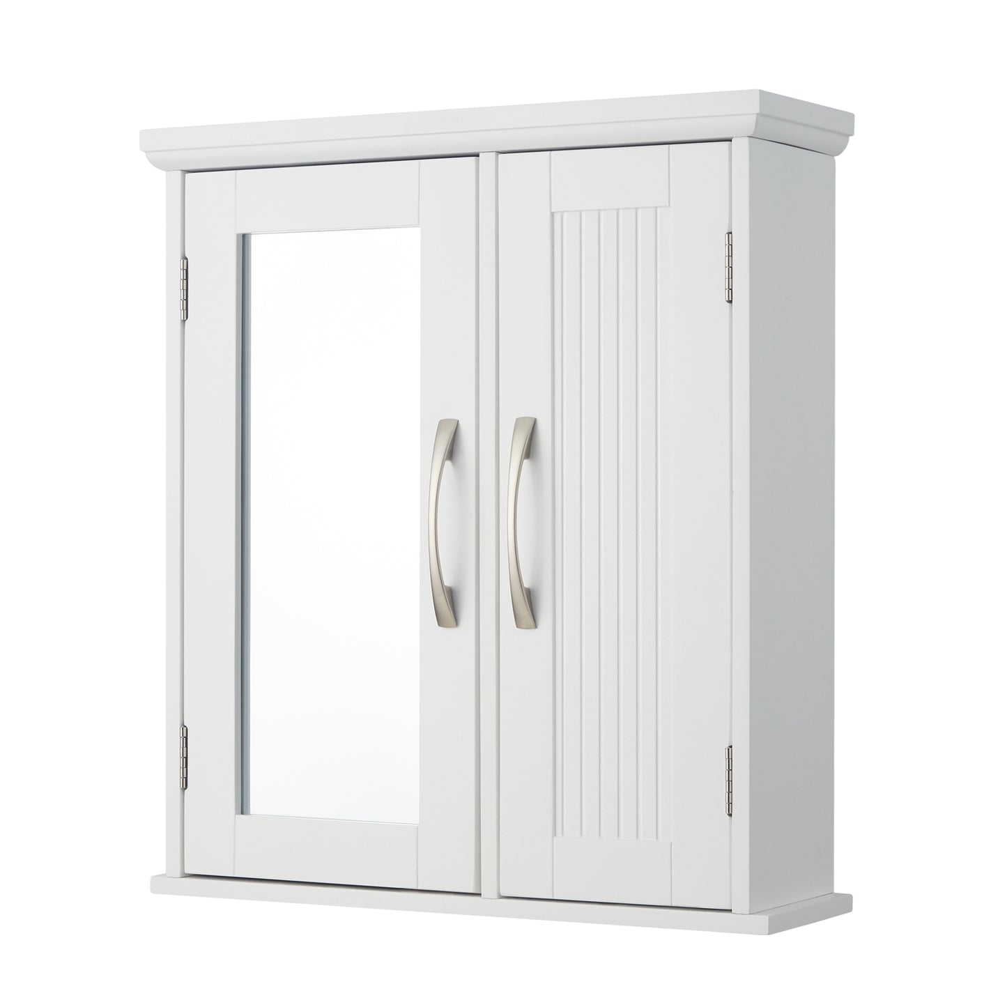 Teamson Home Wooden Bathroom Wall Mirrored Cabinet