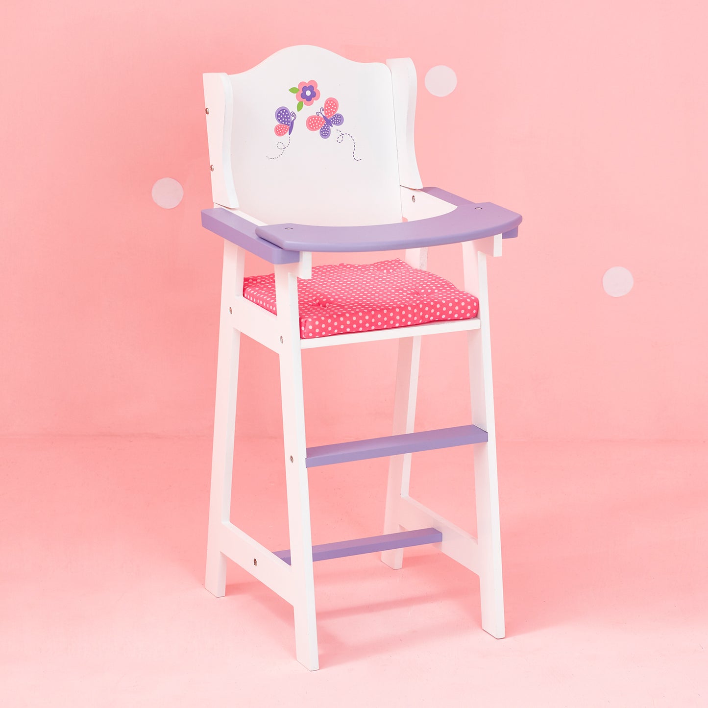 Olivia's Little World White Baby Doll High Chair