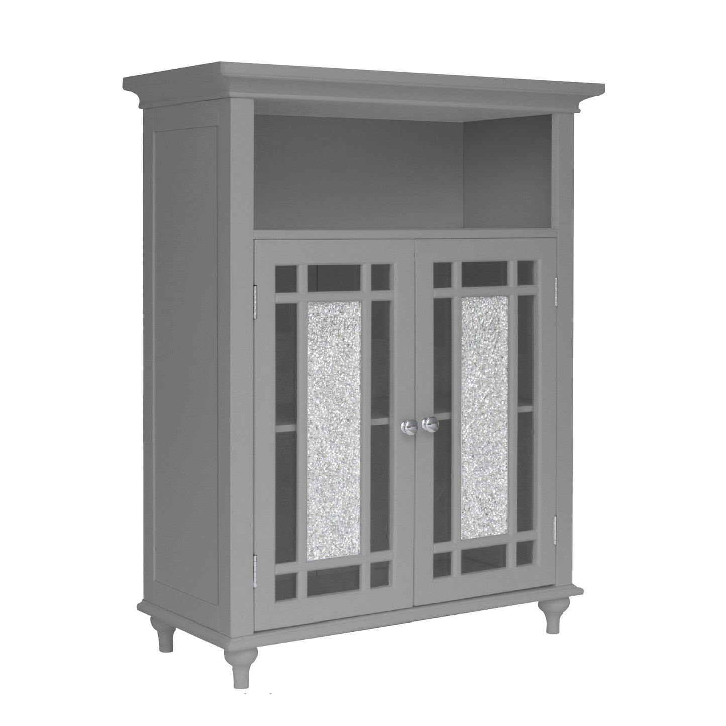 Teamson Home Wooden Bathroom Floor Cabinet & Shelf