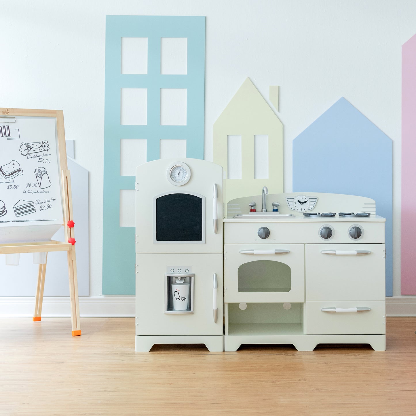 Teamson Kids Interactive White Wooden Play Kitchen