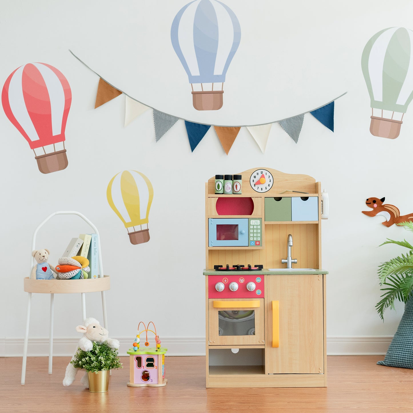 Teamson Kids 6 Pcs Multi Wooden Play Kitchen Set