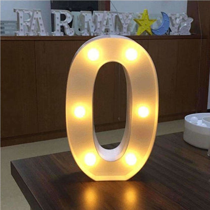 AMZER® Digit Shape Decoration Light Dry Battery Powered Warm White