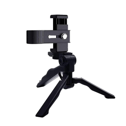 AMZER Foldable Tripod With Smartphone Fixing Clamp 1/4 inch Holder Bra