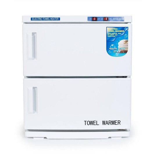 32L White UV Electric Towel Warmer Steriliser Cabinet Beauty Spa Heat