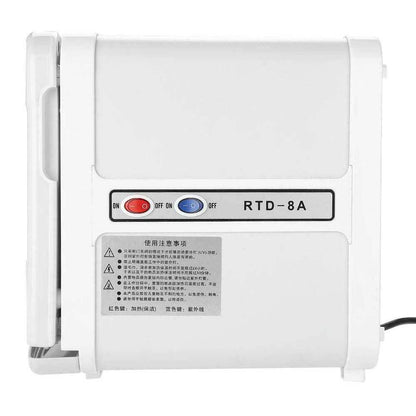 8L White Electric Towel Warmer UV Steriliser Cabinet Small Hot Heater