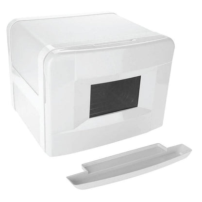 8L White Electric Towel Warmer UV Steriliser Cabinet Small Hot Heater