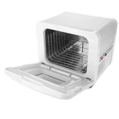 8L White Electric Towel Warmer UV Steriliser Cabinet Small Hot Heater