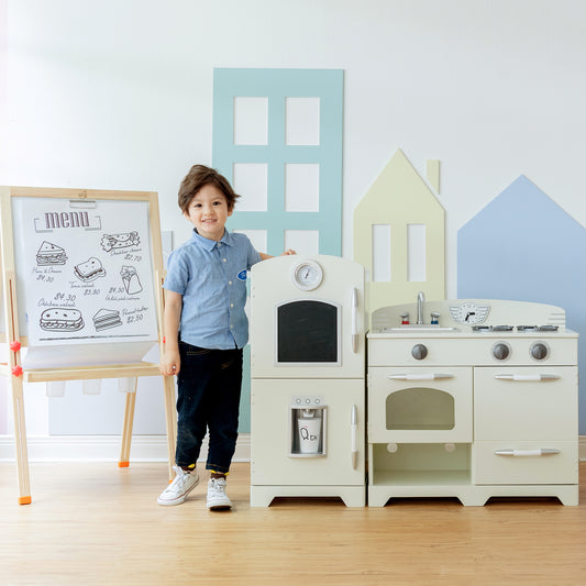 Teamson Kids Interactive White Wooden Play Kitchen