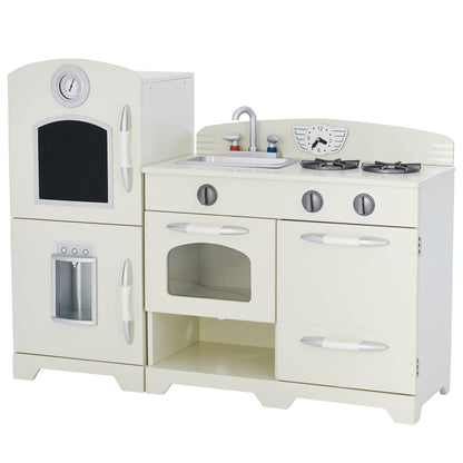 Teamson Kids Interactive White Wooden Play Kitchen