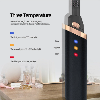 Rizador de pestañas eléctrico Temperatura ajustable Pestañas de calentamiento rápido 