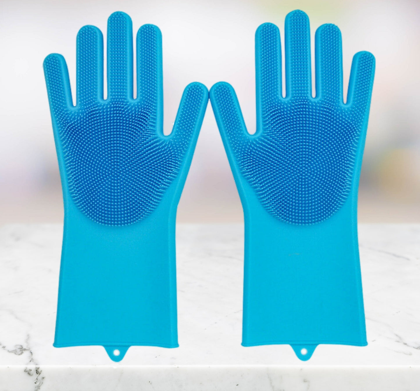 Guante Cepillo Lavado Guantes Silicona cocina Limpieza Fregado Guante 