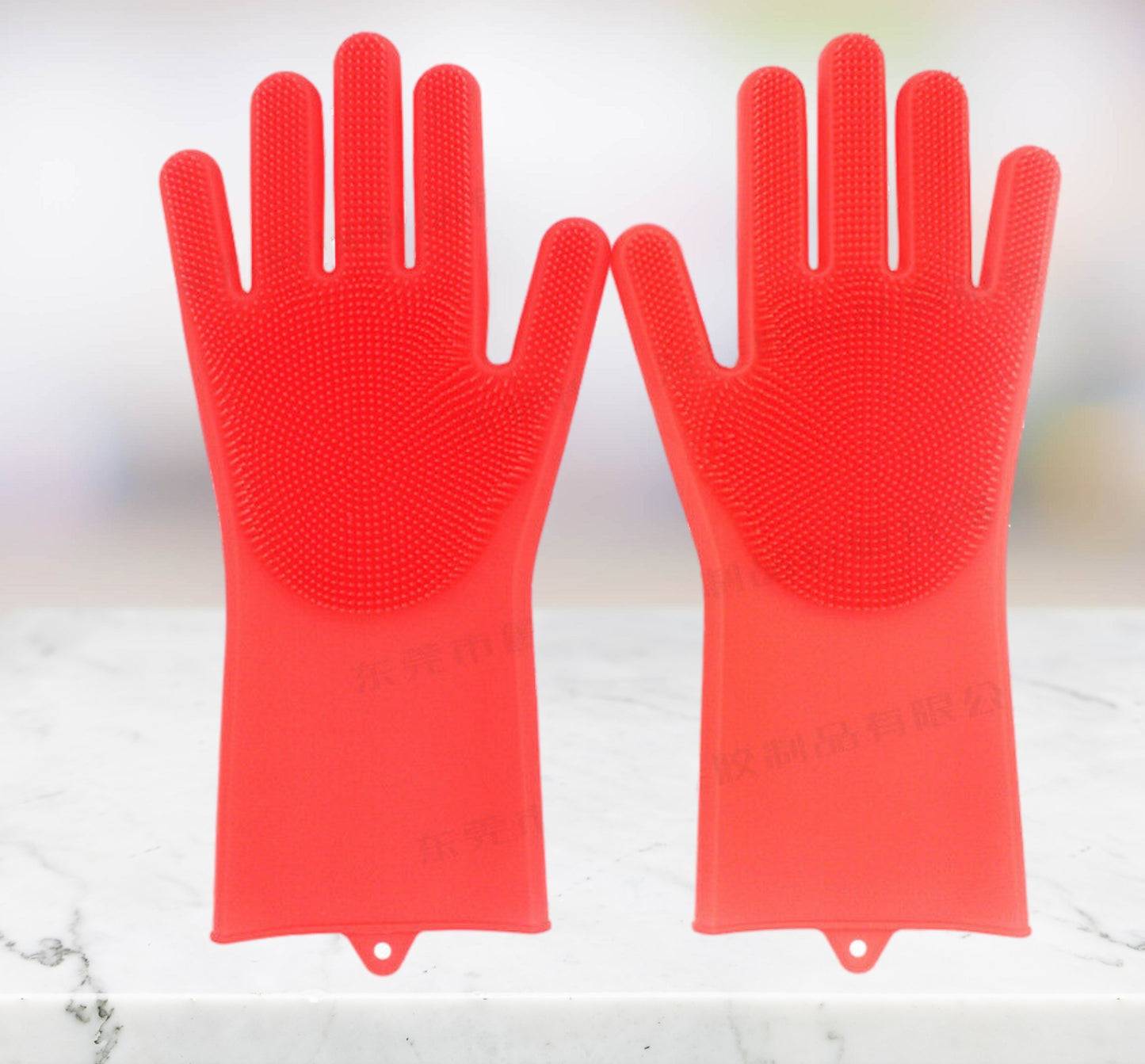 Guante Cepillo Lavado Guantes Silicona cocina Limpieza Fregado Guante 