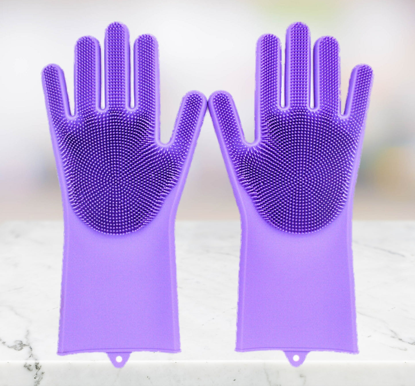 Guante Cepillo Lavado Guantes Silicona cocina Limpieza Fregado Guante 