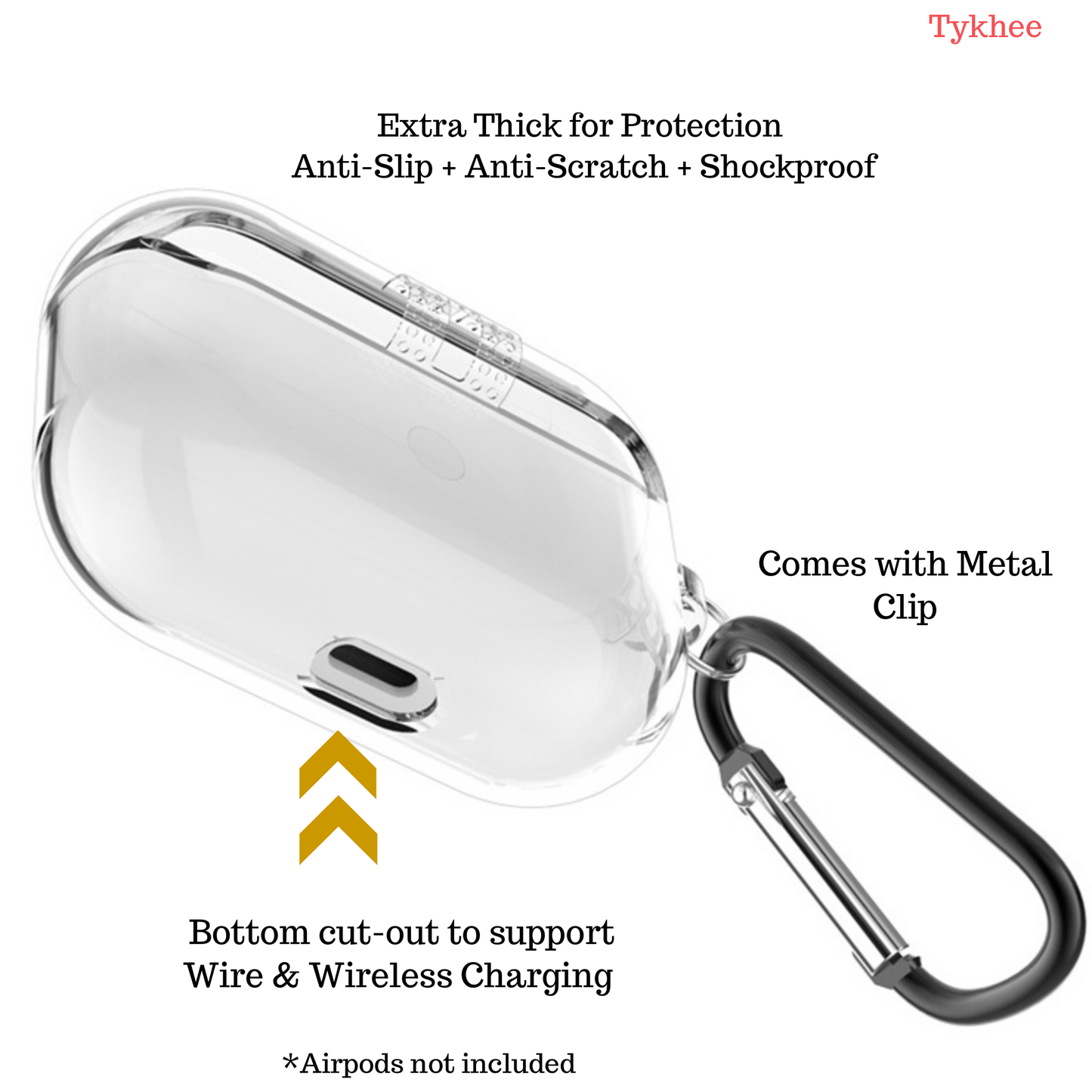 Funda Airpods Pro Transparente Personalizada