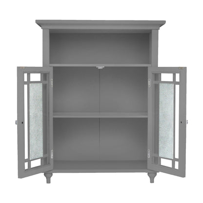Teamson Home Wooden Bathroom Floor Cabinet & Shelf