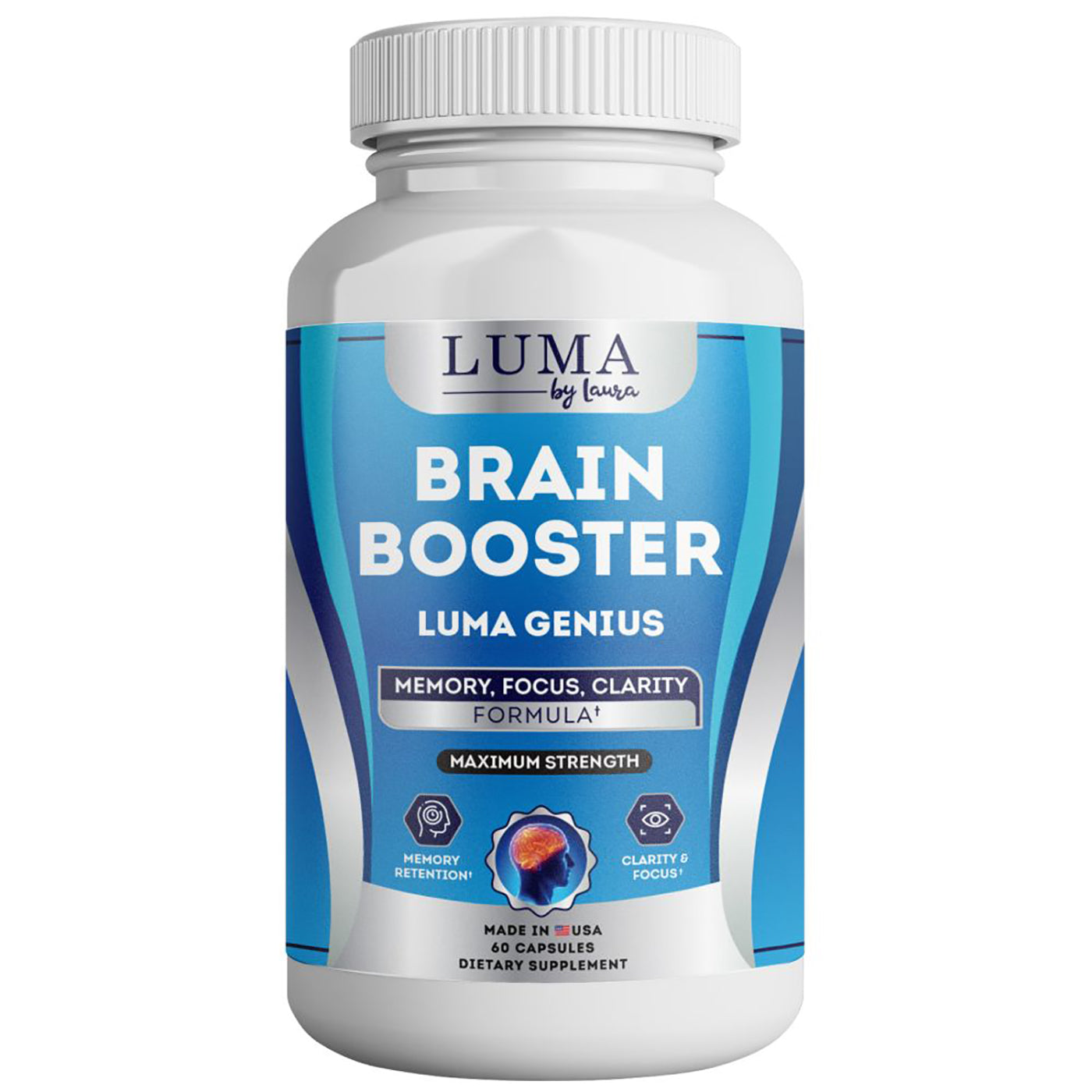 Luma Genius Suplemento para niebla cerebral, memoria, estado de ánimo y enfoque - 60 ct. 