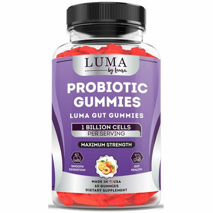 Luma Gut Gummies - Kẹo dẻo Probiotic giúp tiêu hóa trơn tru, đầy hơi &amp;