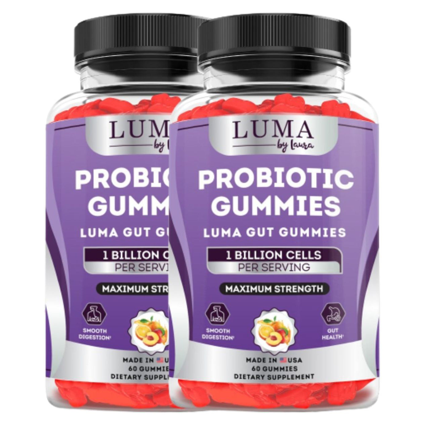 Luma Gut Gummies - Kẹo dẻo Probiotic giúp tiêu hóa trơn tru, đầy hơi &amp;