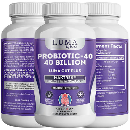 Luma Gut Plus - Probiotics dành cho Nam và Nữ để Chống Axit Dạ dày