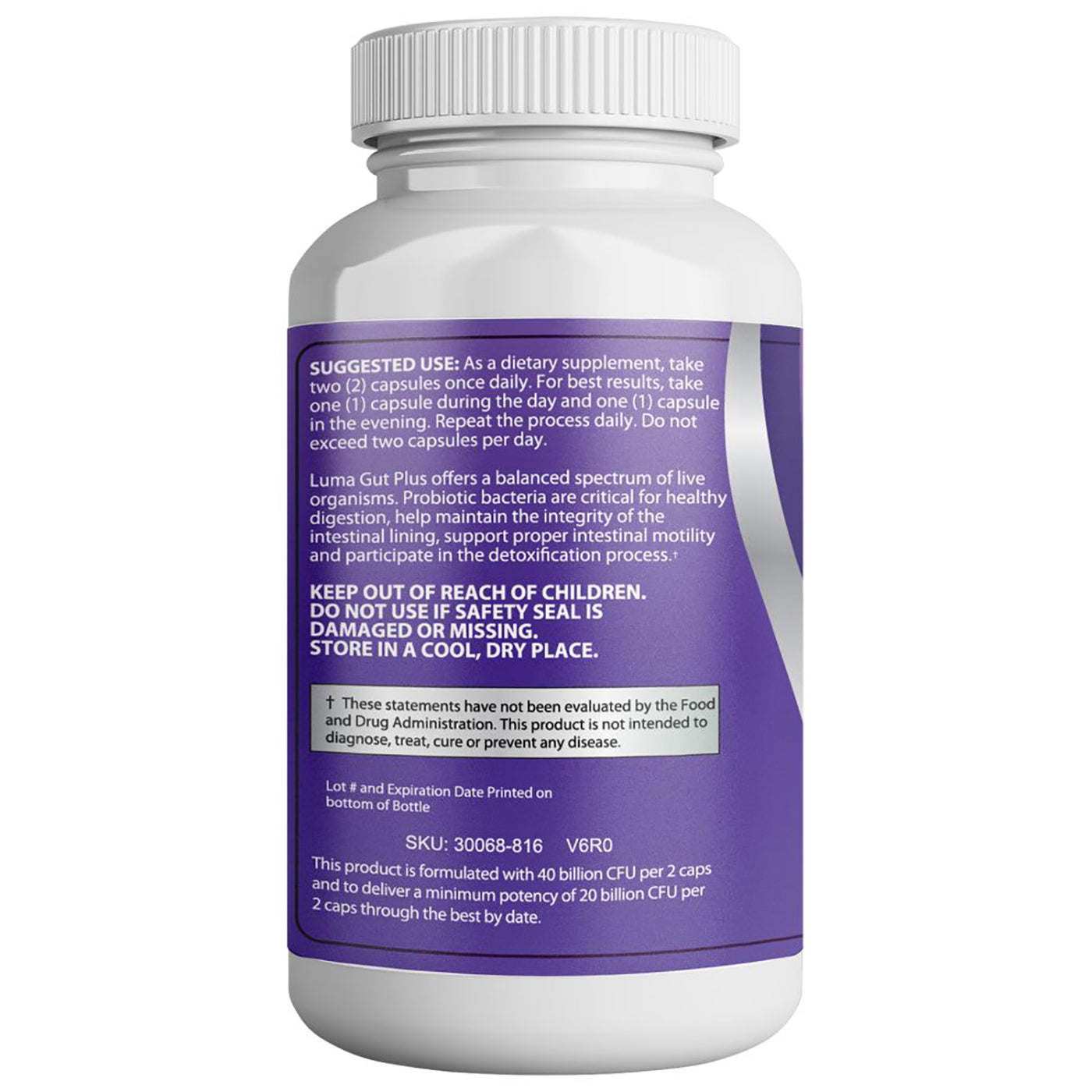 Luma Gut Plus - Probiotics dành cho Nam và Nữ để Chống Axit Dạ dày