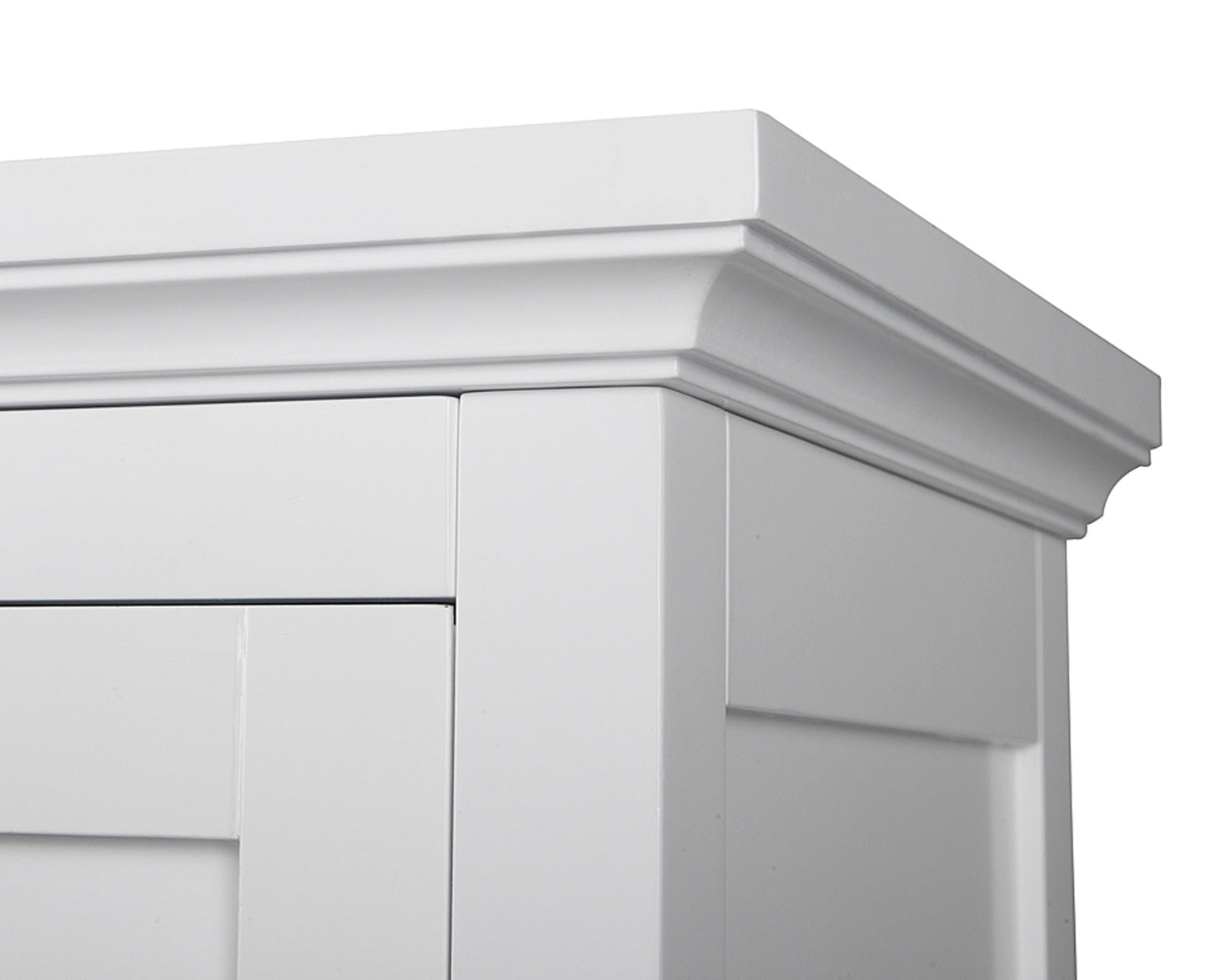 Teamson Home White Wooden Bathroom Wall Cabinet