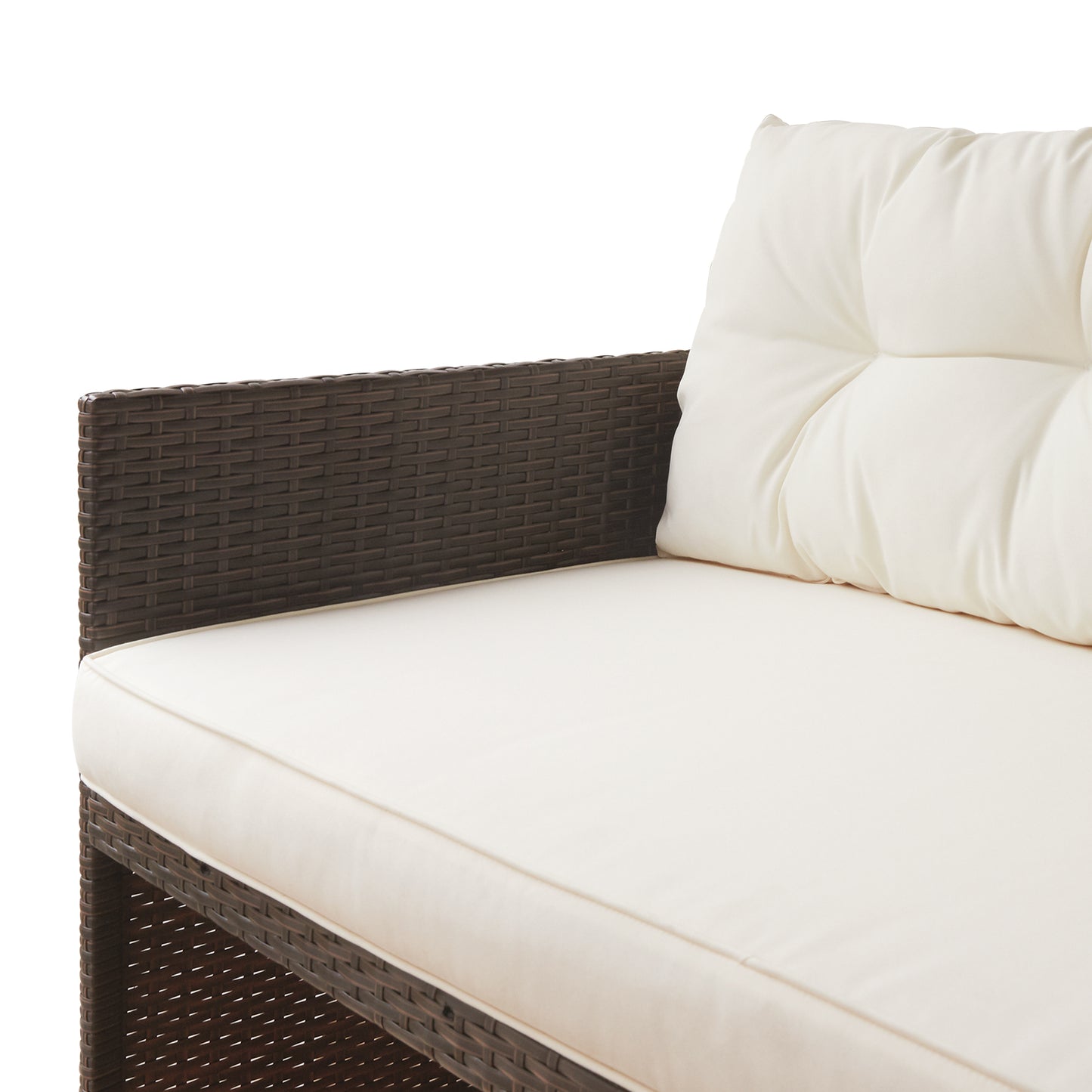 Teamson Home 3 Pc Rattan Garden Furniture Sofa Set