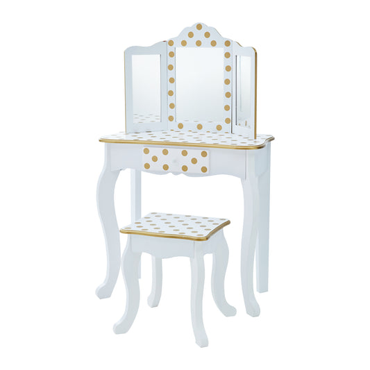 Fantasy Fields Kids White Wooden Vanity Set