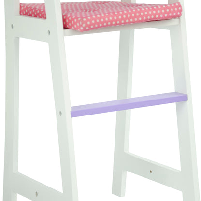 Olivia's Little World White Baby Doll High Chair